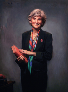 JUDGE SUSAN ILLSTON, UNITED STATES DISTRICT COURT, CALIFORNIA - thumbnail of oil portrait by artist Scott Wallace Johnston